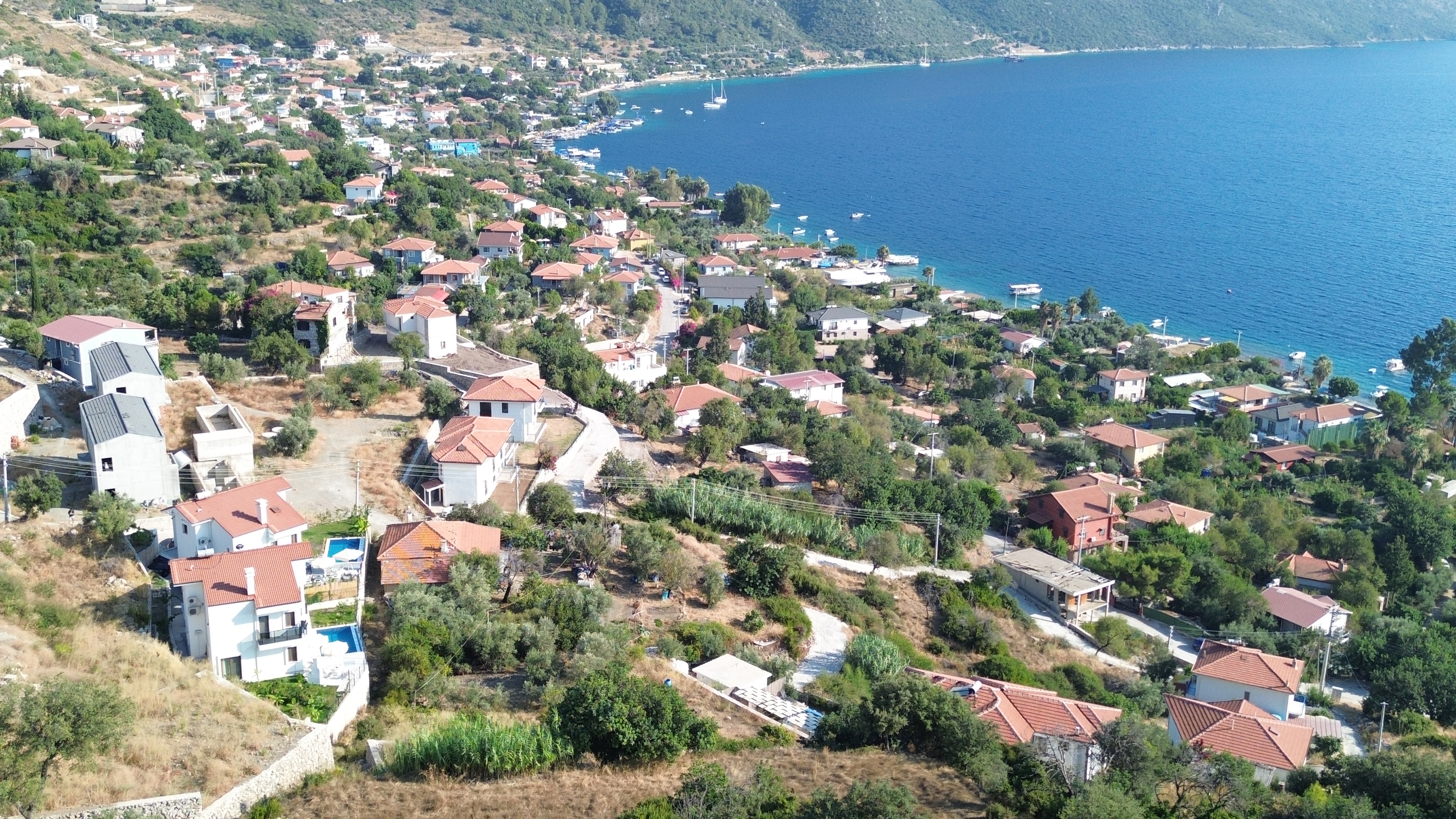 MARMARİS SÖĞÜTTE SONSUZLUK HAVUZ DENİZ MANZARALI SIFIR 4+1 VİLLA